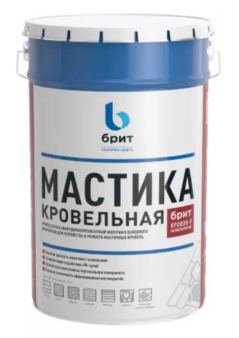 Мастика изоляционная битумно-полимерная эмульсионная «Брит» Кровля-Р