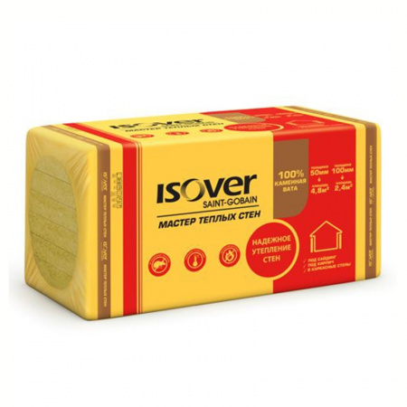 Утеплитель Isover Мастер Теплых Стен 1000х600х50 мм